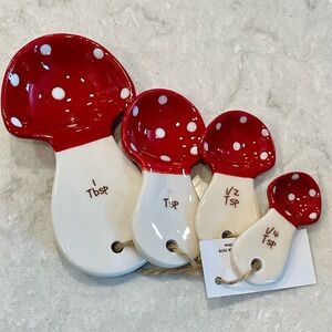 New Trendy Ceramic Mushroom Measuring Spoons, functional great Any Occasion Gift